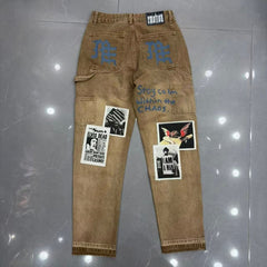 Mixed Emotion jeans High-quality streetwear made from pure cotton