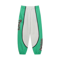 Denim Tears Sweatpants 320g Casual Embroidered Color-Block Fabric
