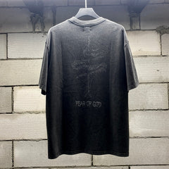 Unisex Vintage T Shirts Heavyweight distressed wash