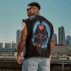 YOUNGLA Game King Graphic Tank Top – Men's Streetwear Workout Vest (Unisex)