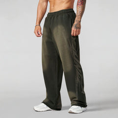 YOUNGLA Men's Graphic Training Joggers – Muscle Fit Workout Pants