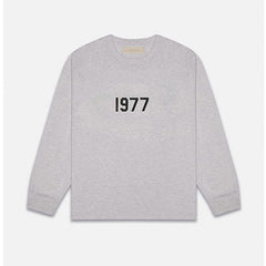 FOG Essentials 1977 Flocked Long Sleeve T-Shirt – 2022SS Men's Streetwear
