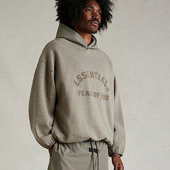 FOG Essentials Color Block Fleece Pullover Hoodie – 2024SU American Streetwear
