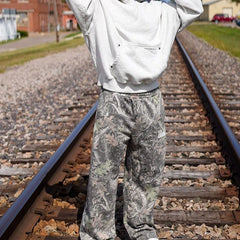 Men's Camo Stretch Straight Leg Joggers – Breathable Athletic Pants