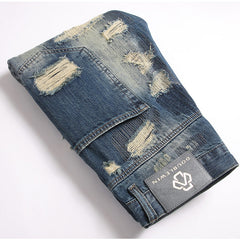 Mens Fashion Jeans damaged #027
