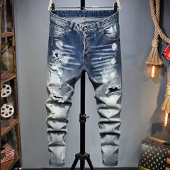 DSQ2 Jeans Distressed Slim-fit Stretch Jeans