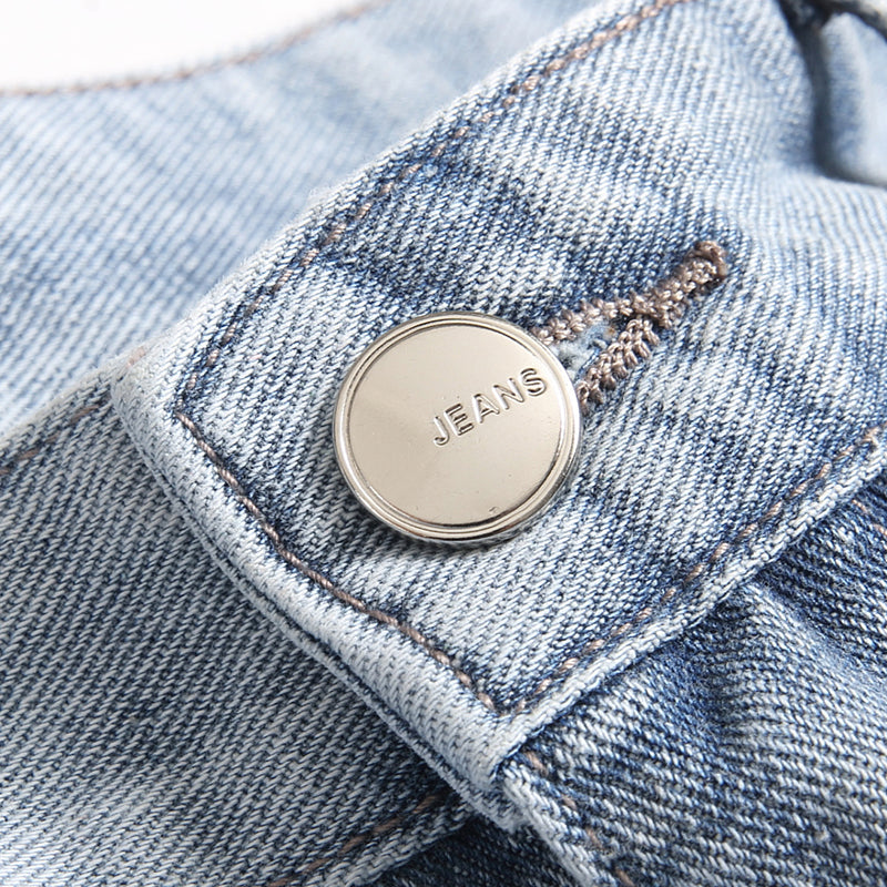 Mens Fashion Jeans Destroy embroidery thread balls 5720#