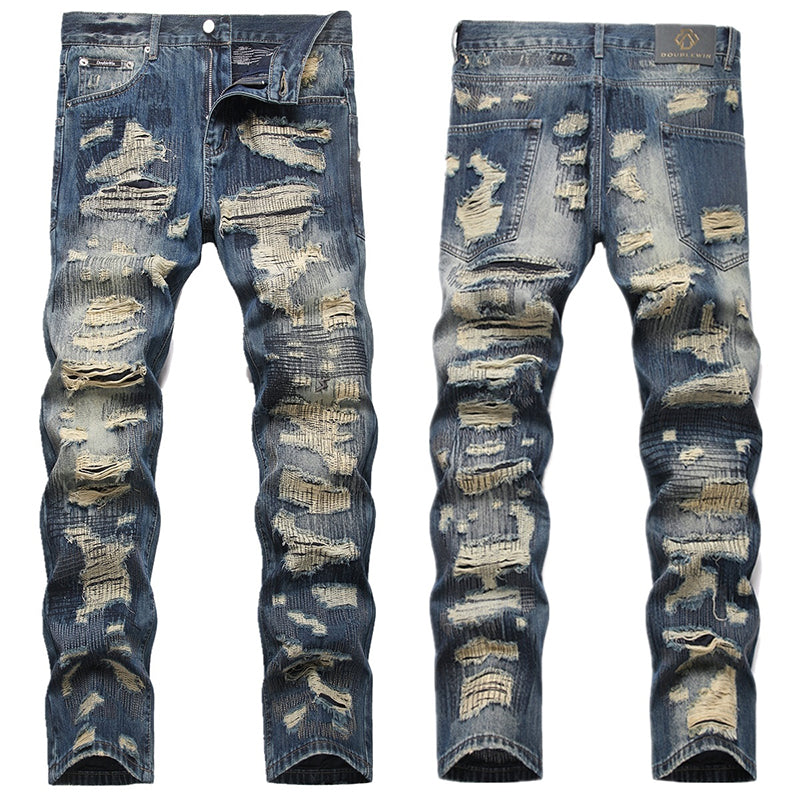 Mens Fashion Jeans damaged #027