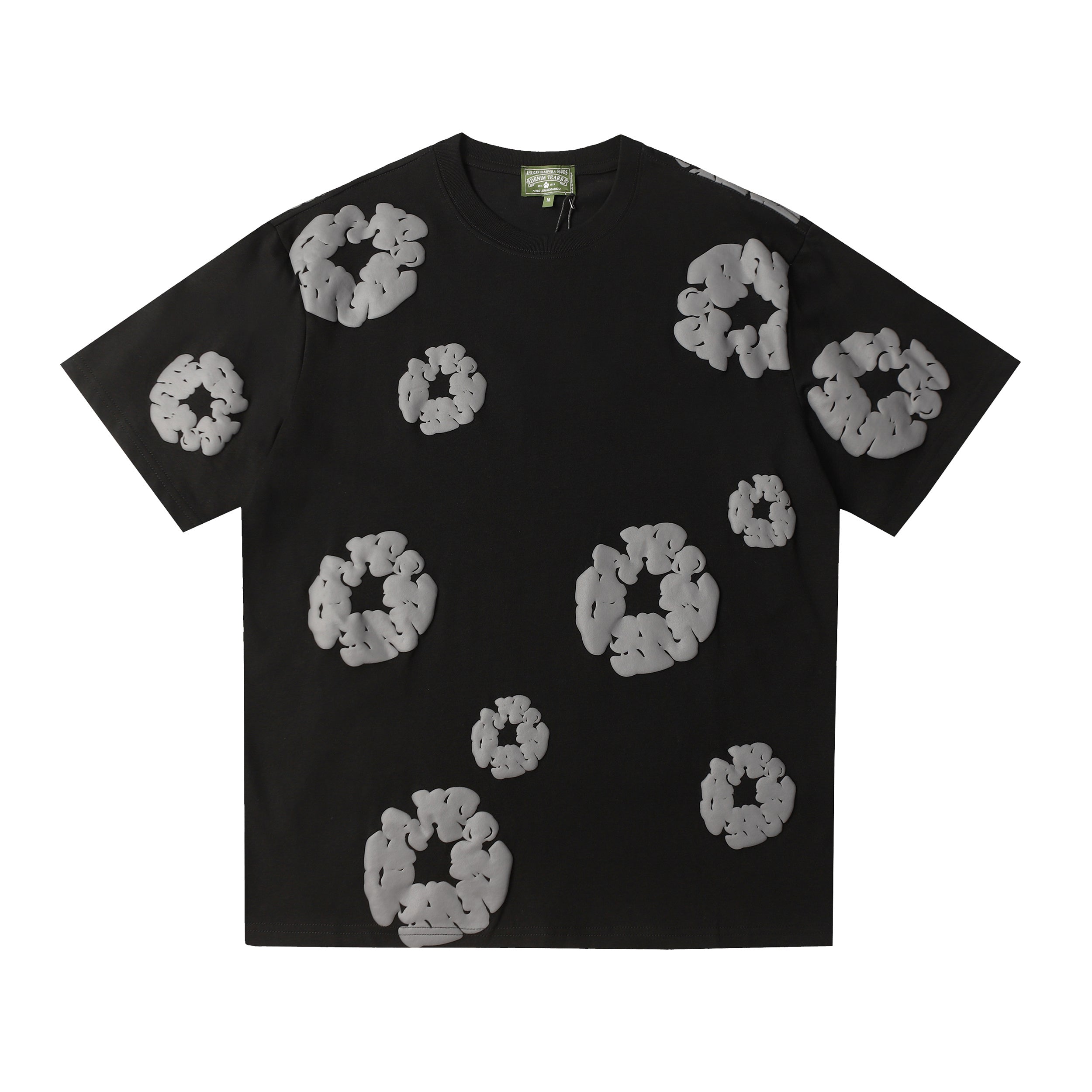 Denim Tears T Shirts Premium-quality puff print casual streetwear style