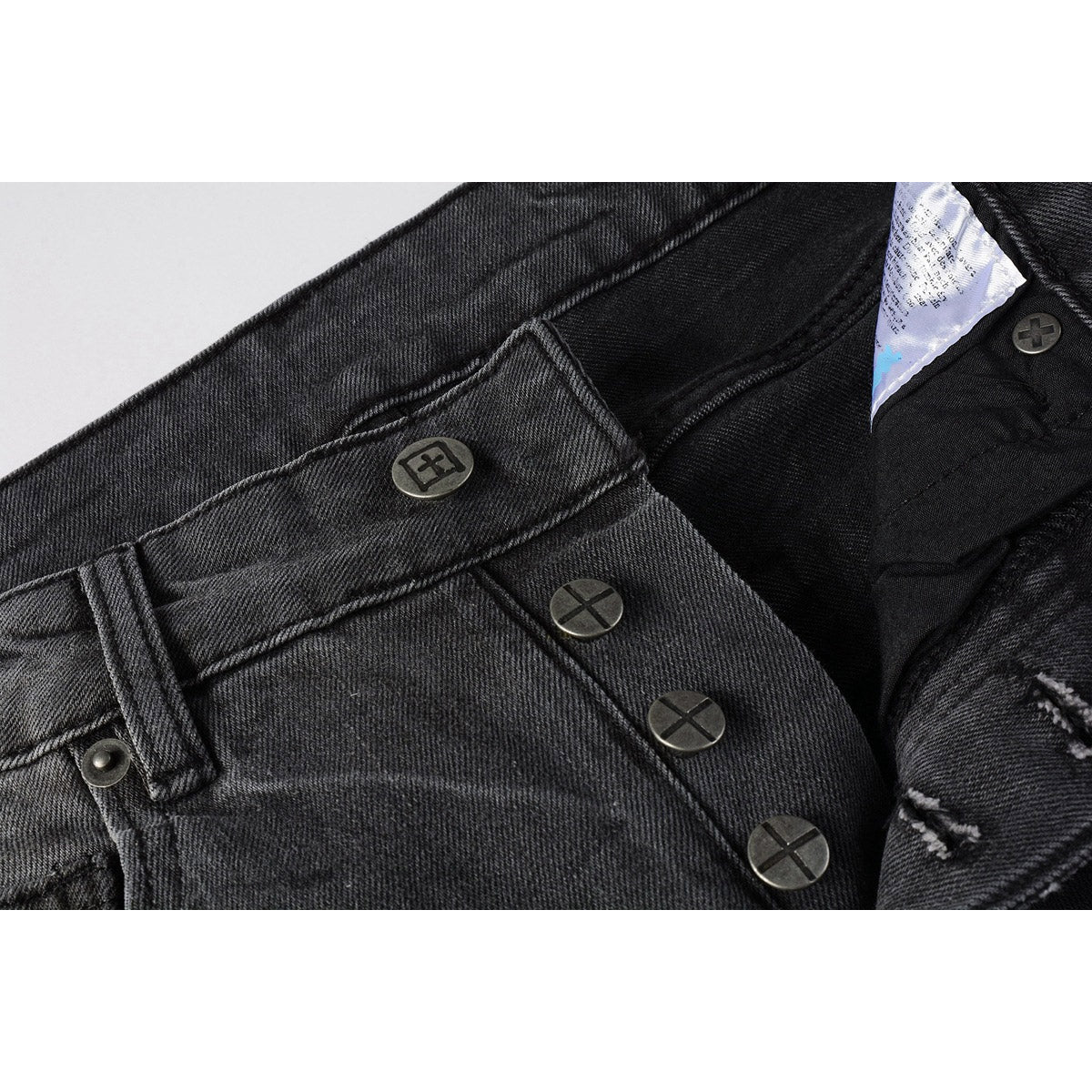 KSUBI Jeans Slim Fit Casual Ripped Jeans