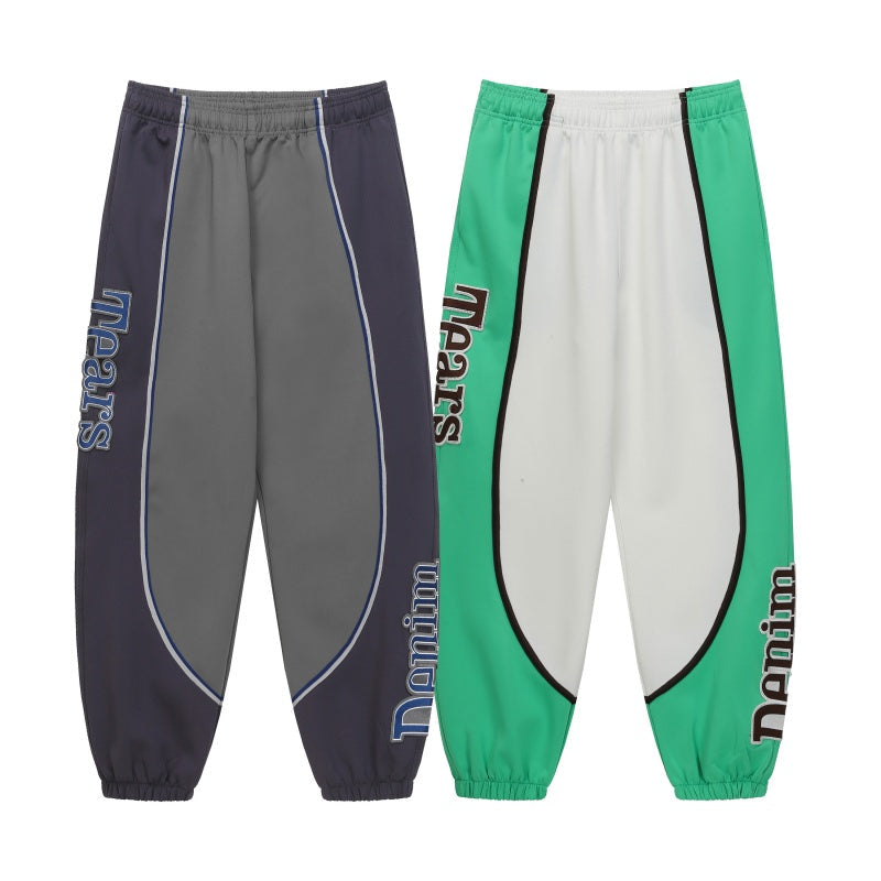 Denim Tears Sweatpants 320g Casual Embroidered Color-Block Fabric
