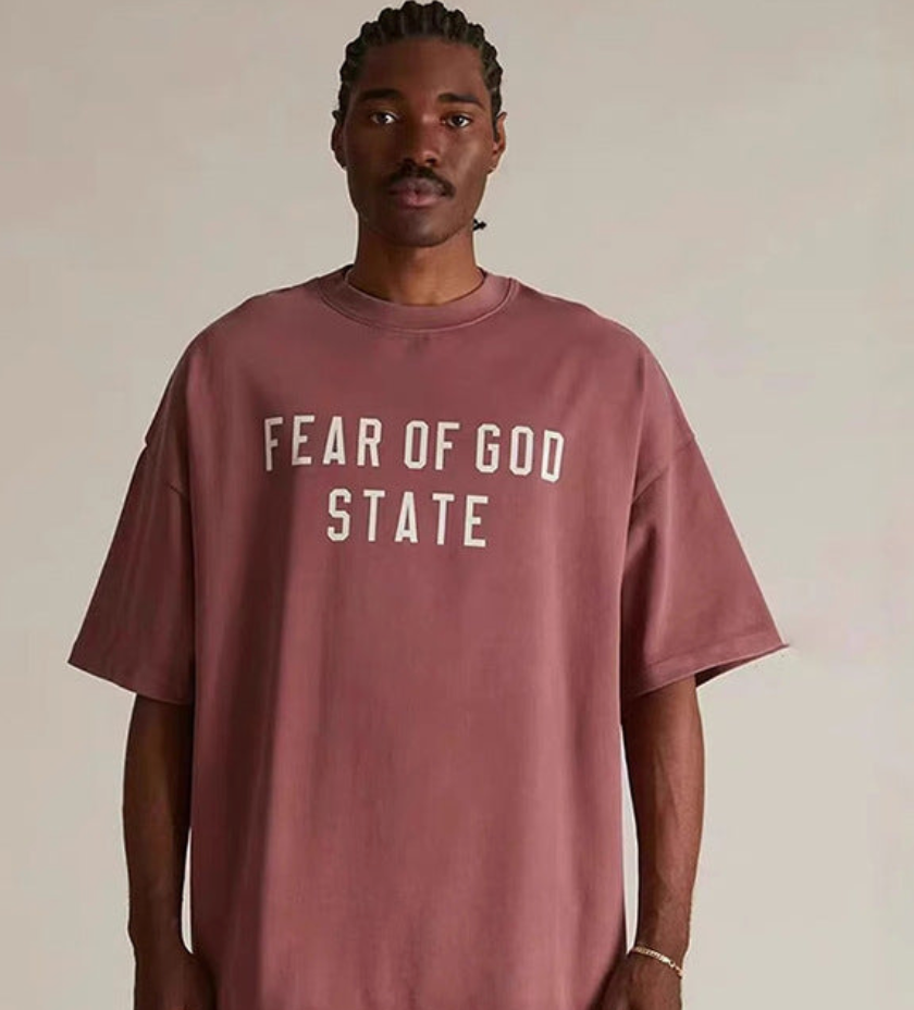 FOG Essentials Homecoming Letter Print Heavyweight Crewneck T-Shirt – 2024 Fall/Winter