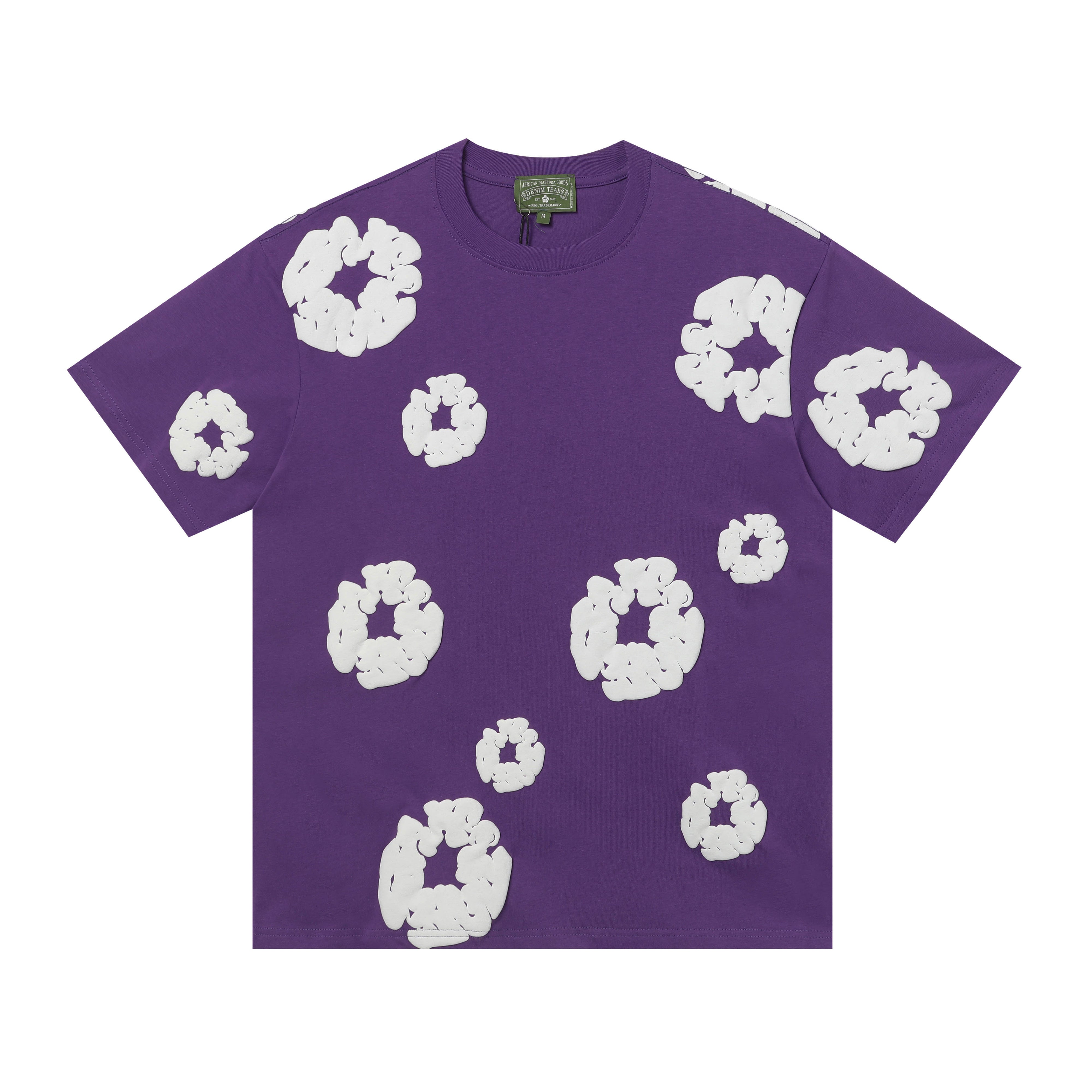 Denim Tears T Shirts Premium-quality puff print casual streetwear style