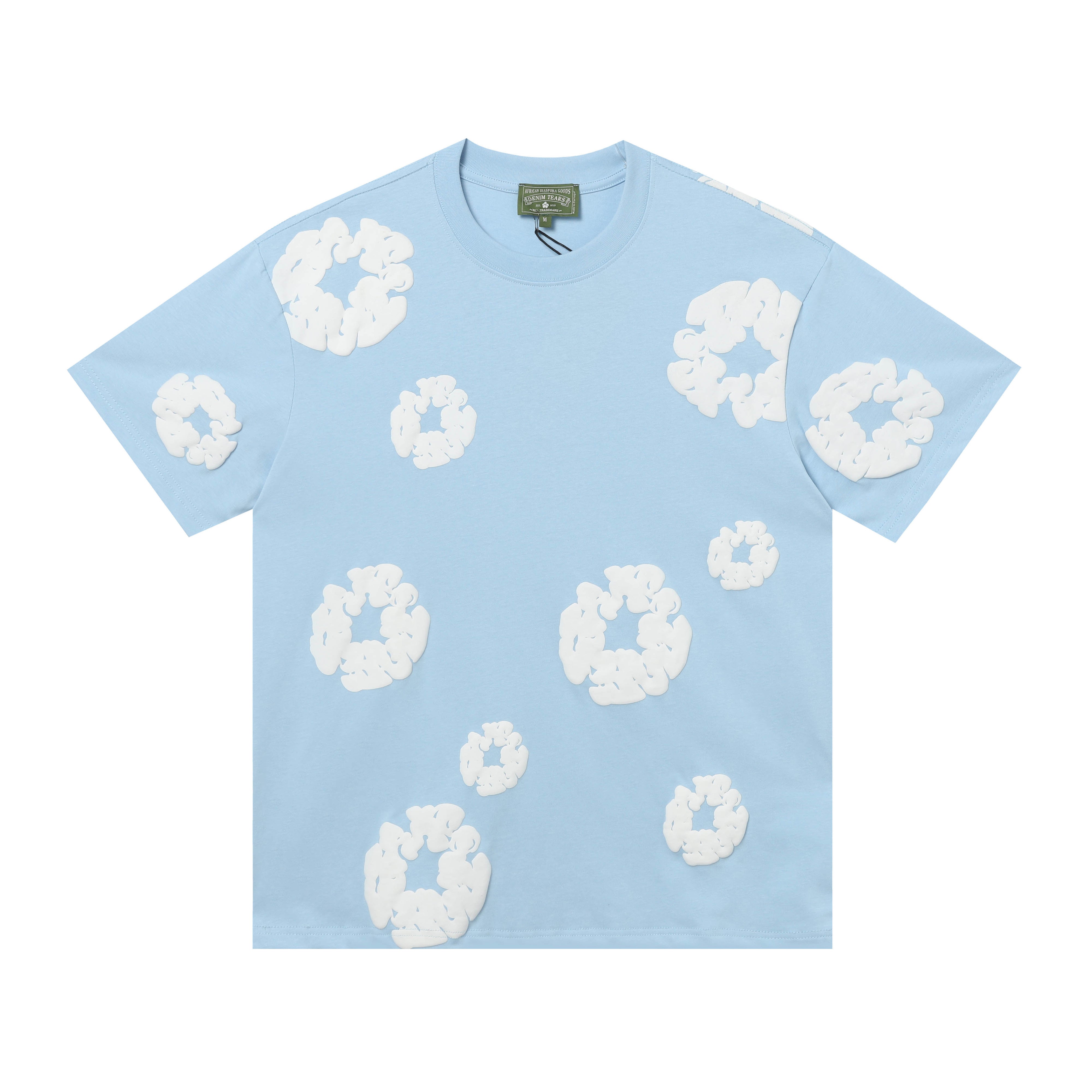 Denim Tears T Shirts Premium-quality puff print casual streetwear style