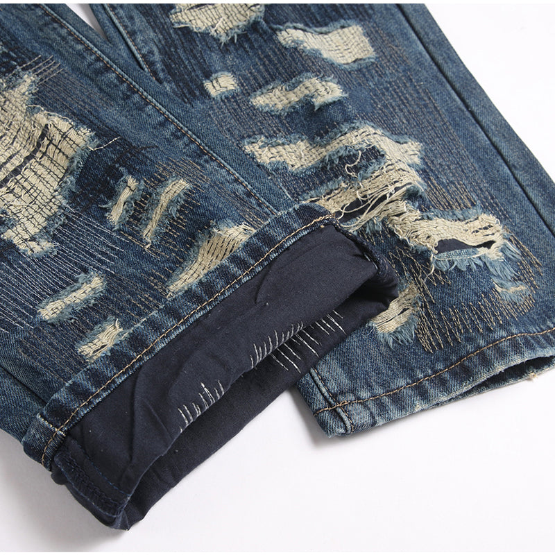 Mens Fashion Jeans damaged #027