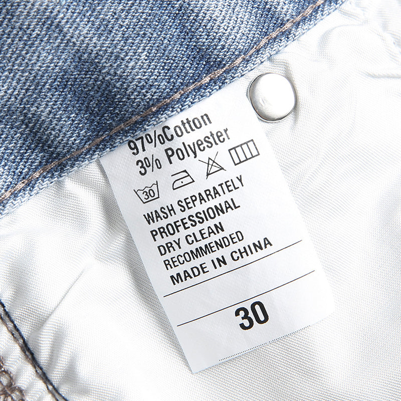 Mens Fashion Jeans Destroy embroidery thread balls 5720#