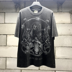 Unisex Vintage T Shirts Heavyweight distressed wash