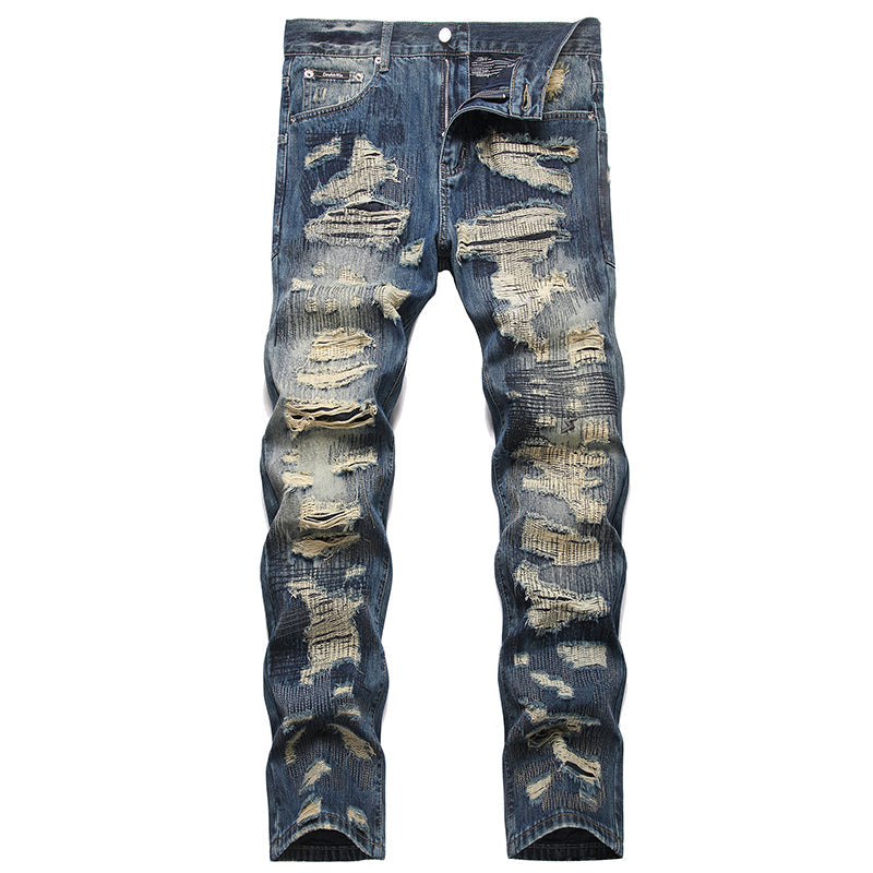 Mens Fashion Jeans damaged #027