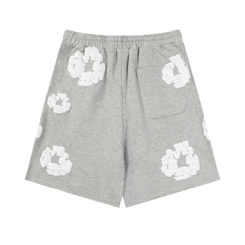 Denim Tears Shorts Premium-quality puff print casual streetwear style