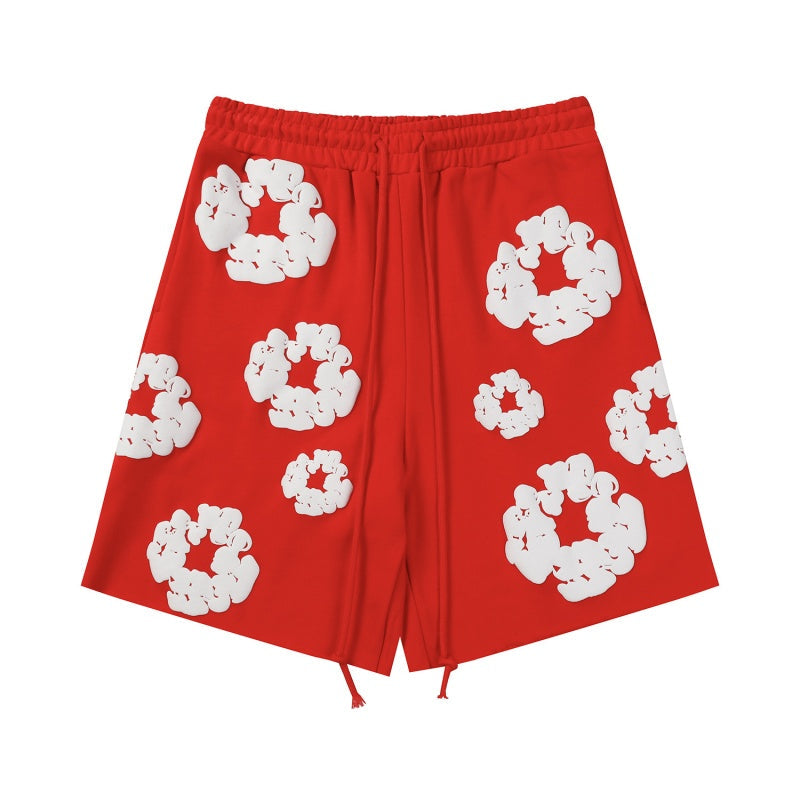 Denim Tears Shorts Premium-quality puff print casual streetwear style