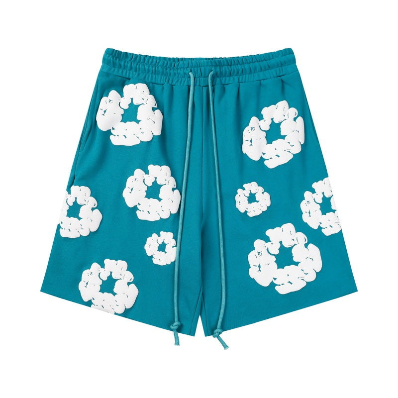 Denim Tears Shorts Premium-quality puff print casual streetwear style
