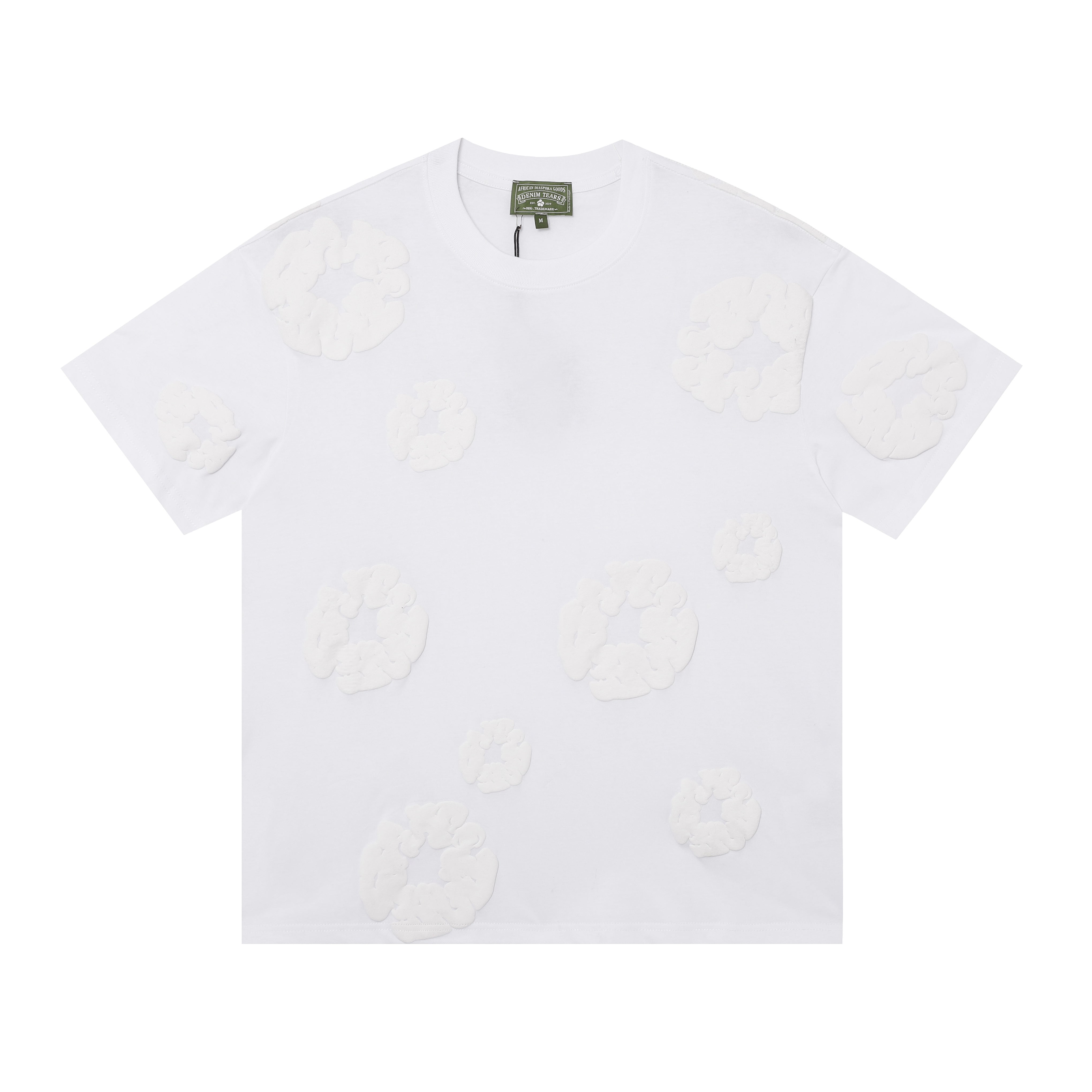 Denim Tears T Shirts Premium-quality puff print casual streetwear style