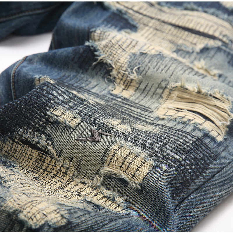 Mens Fashion Jeans damaged #027