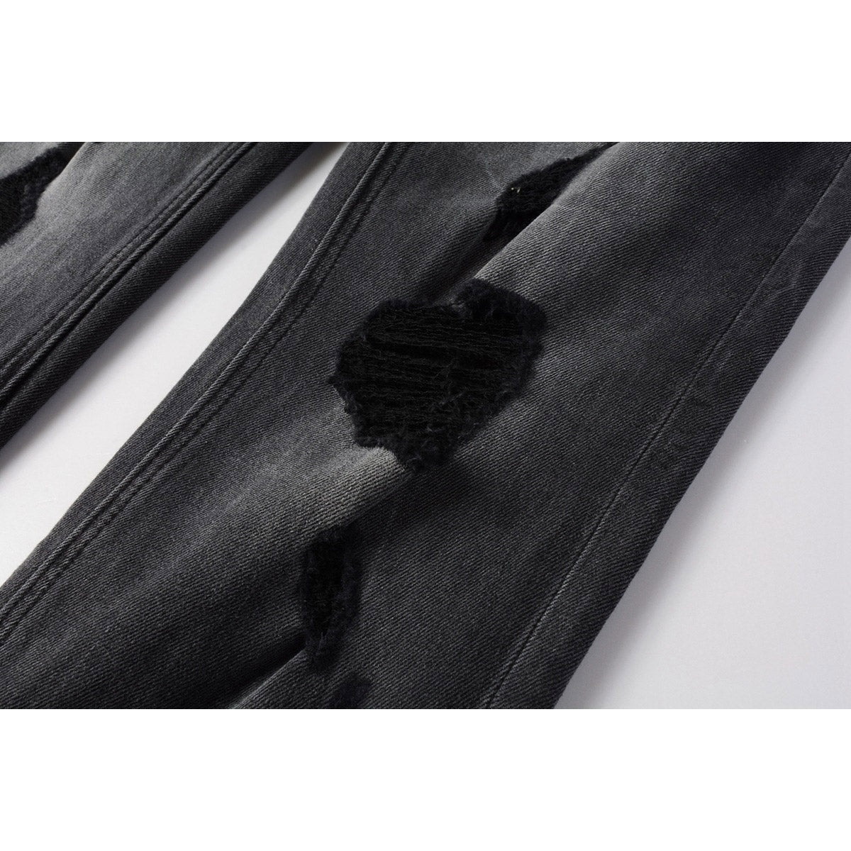 KSUBI Jeans Slim Fit Casual Ripped Jeans