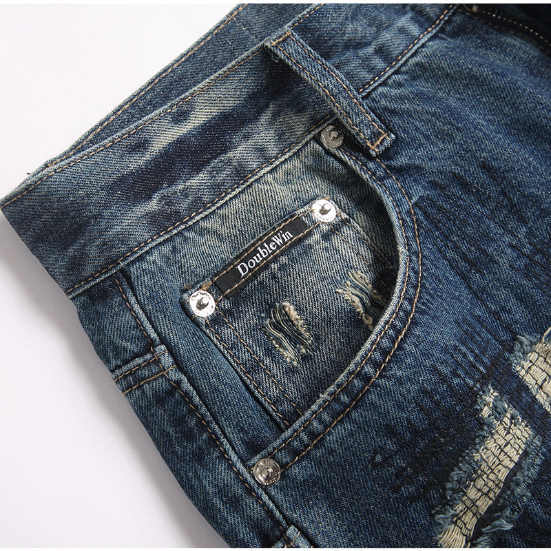 Mens Fashion Jeans damaged #027