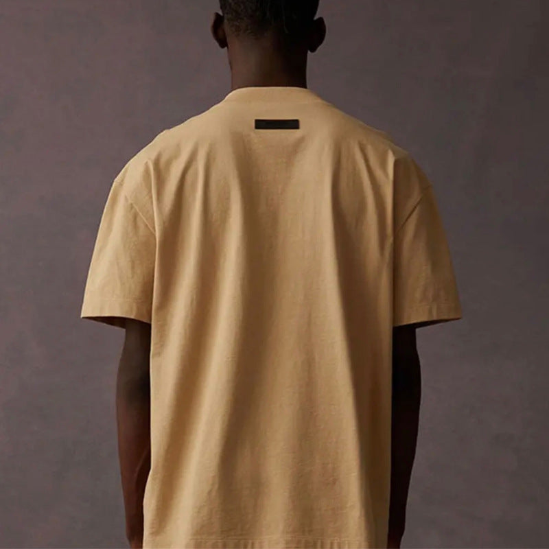 FOG Essentials Silicone Logo Short Sleeve T-Shirt – 2023SS Men's Casual Streetwear