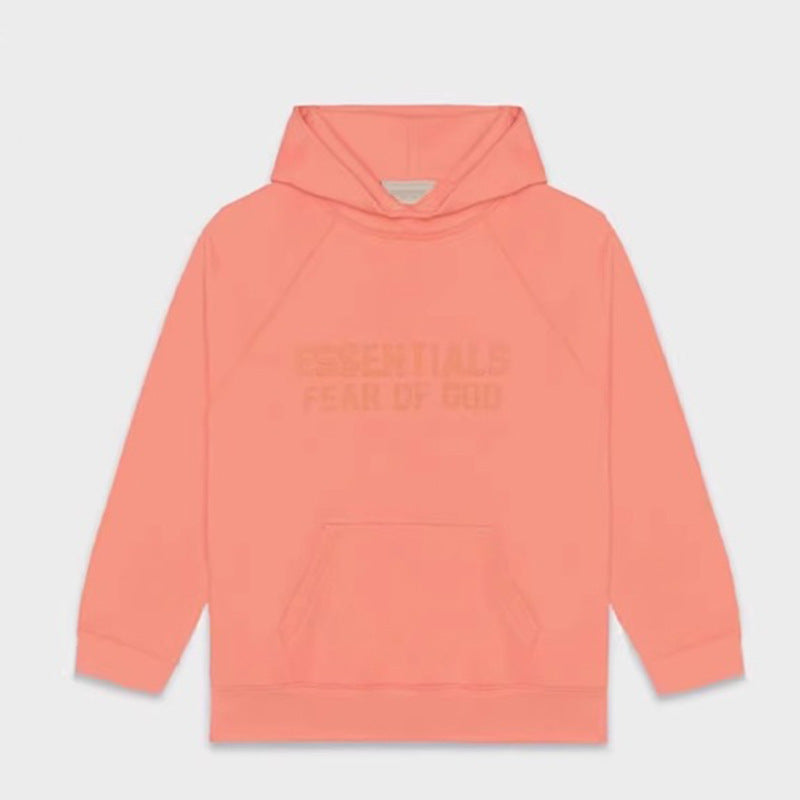 FOG Essentials Flocked Logo Pullover Hoodie – 2022FW Unisex American Streetwear