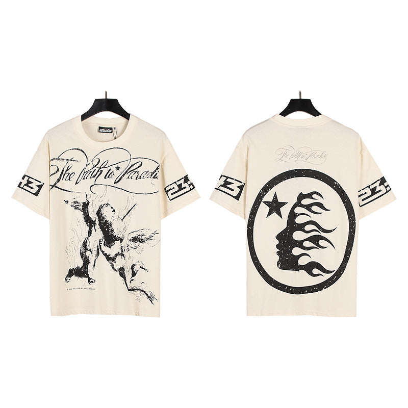HELLSTAR Washed Vintage Graphic Tee — Unisex Oversized Streetwear
