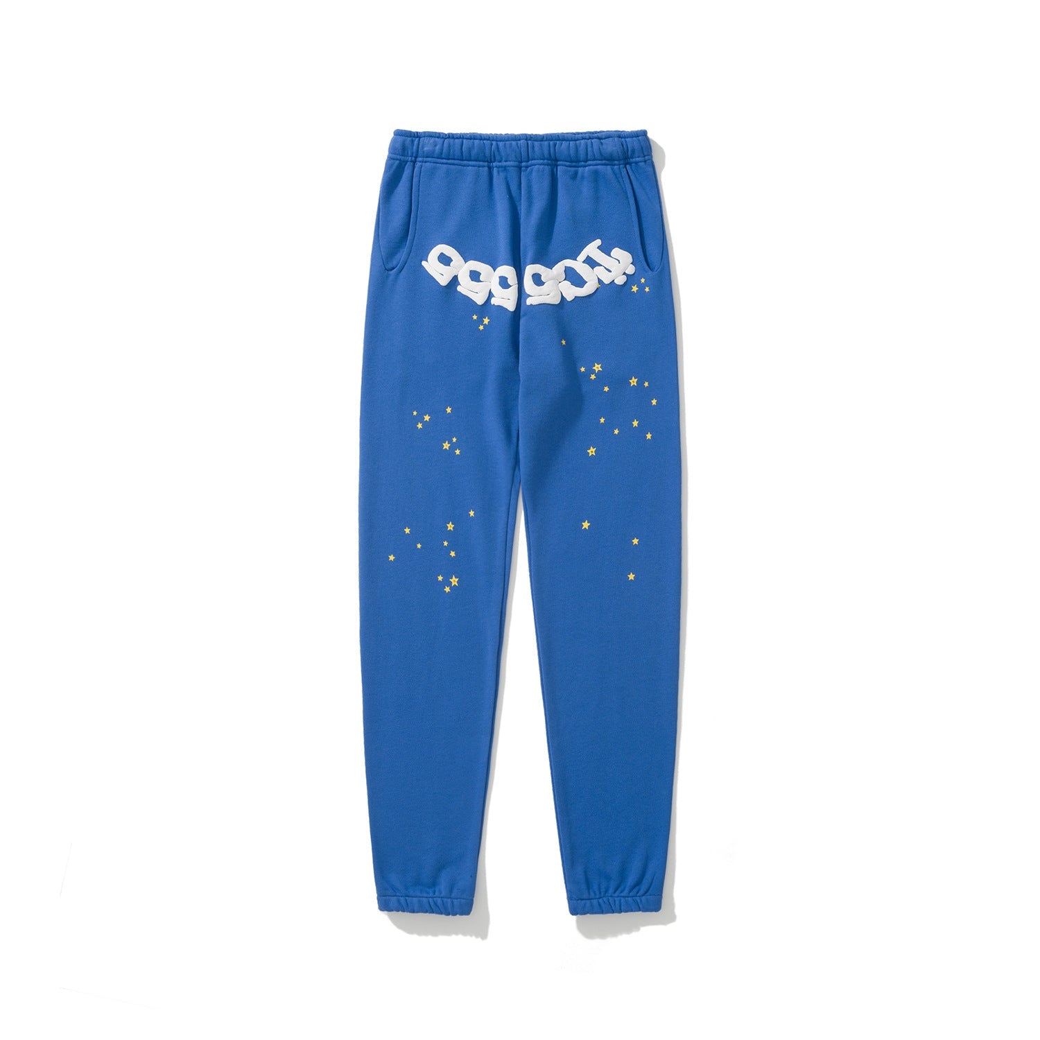 Sp5der 555555 Rhinestone Bubble Letter Spider Web Hoodie & Sweatpants