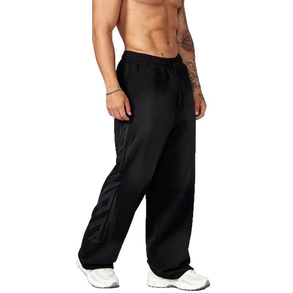 YOUNGLA Men's Graphic Training Joggers – Muscle Fit Workout Pants