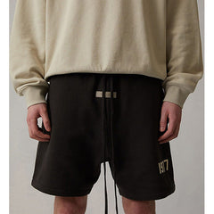 Essentials 1977 Flocked Print Shorts – 2022SS Unisex American Streetwear