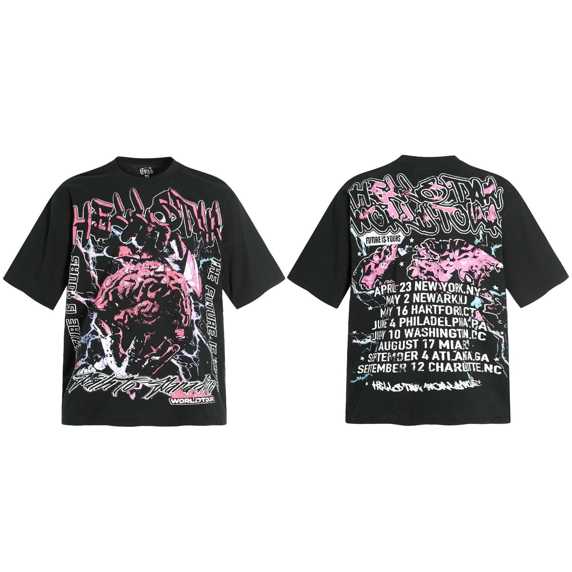 HELLSTAR Vintage Graphic Print Oversized Tee – Unisex Streetwear