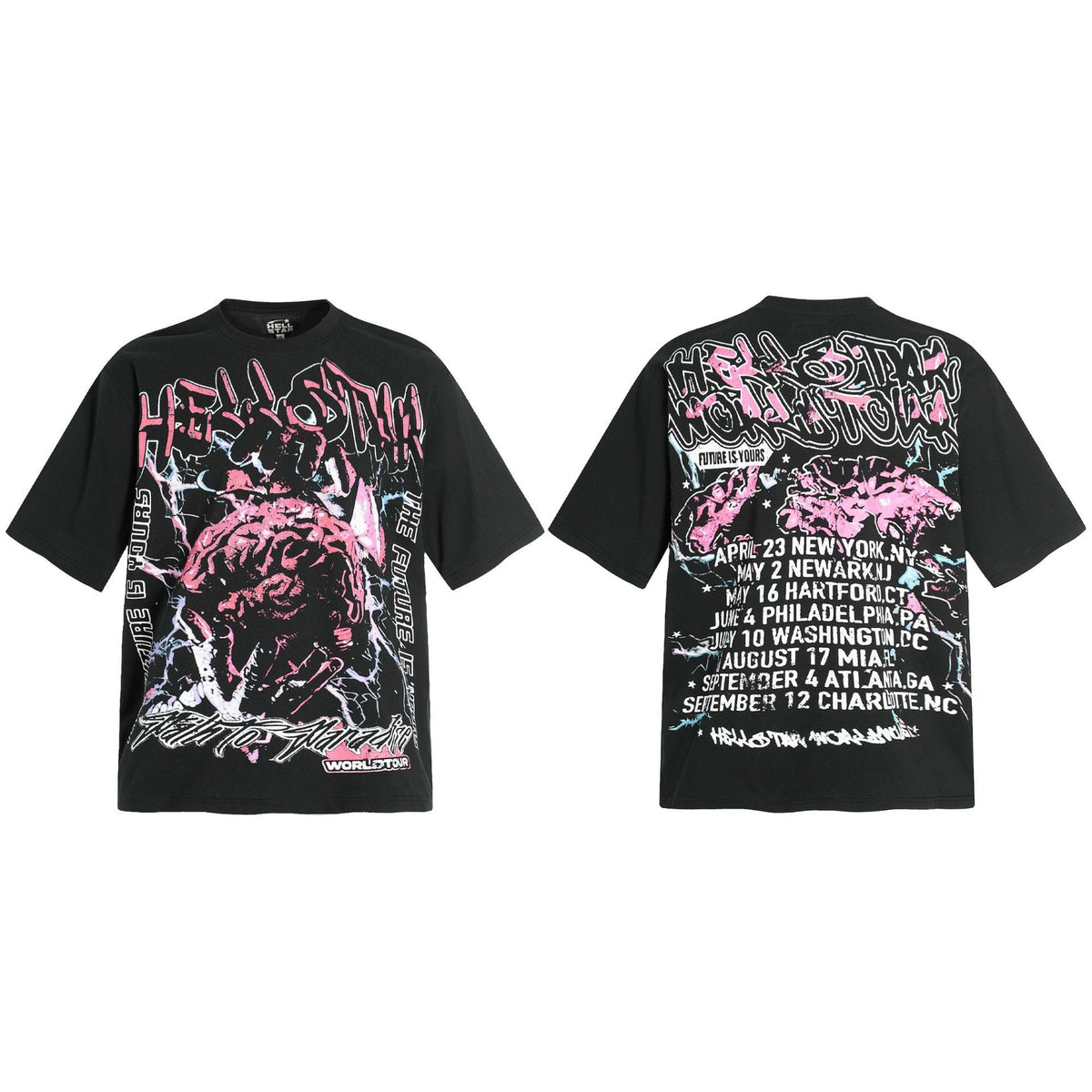 HELLSTAR Vintage Graphic Print Oversized Tee – Unisex Streetwear