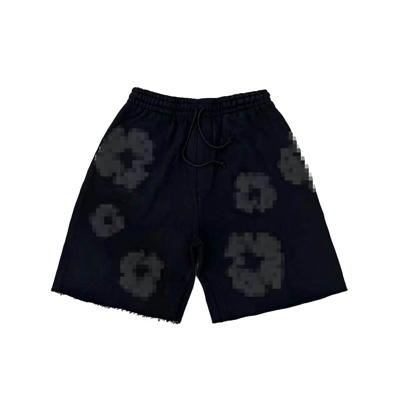 Kapok Puff Print Relaxed Shorts – High Street Unisex American Streetwear