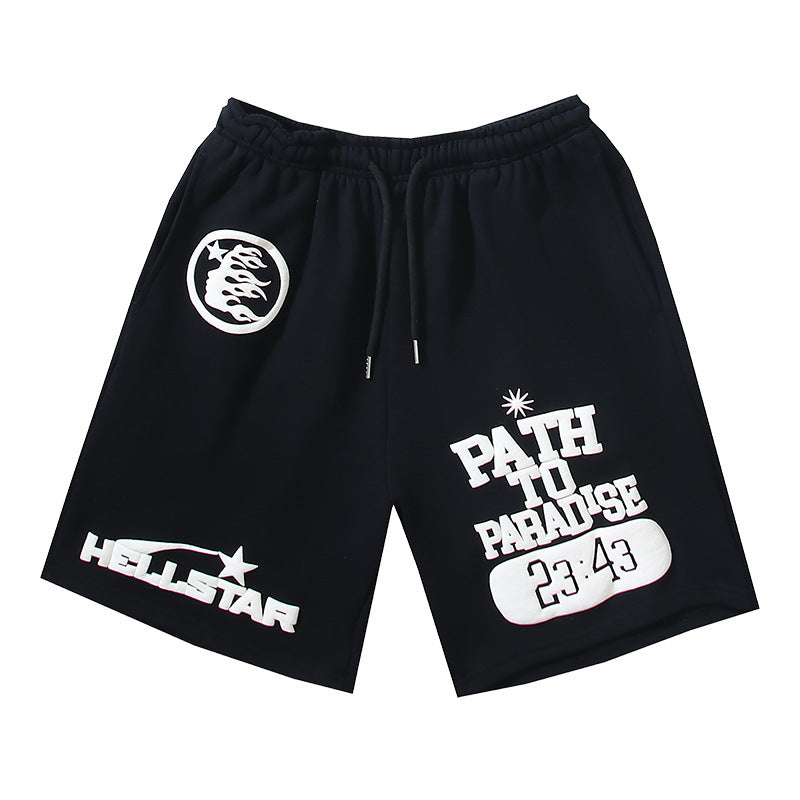 Hellstar Series Terry Fleece Drawstring Shorts – Unisex