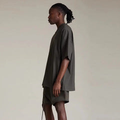 FOG Essentials V-Neck Short Sleeve T-Shirt – 2024 Spring/Summer Men's Relaxed Fit