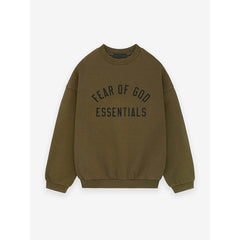 FOG Essentials 480GSM Heavyweight Printed Crewneck Sweatshirt – 2024FW American Streetwear