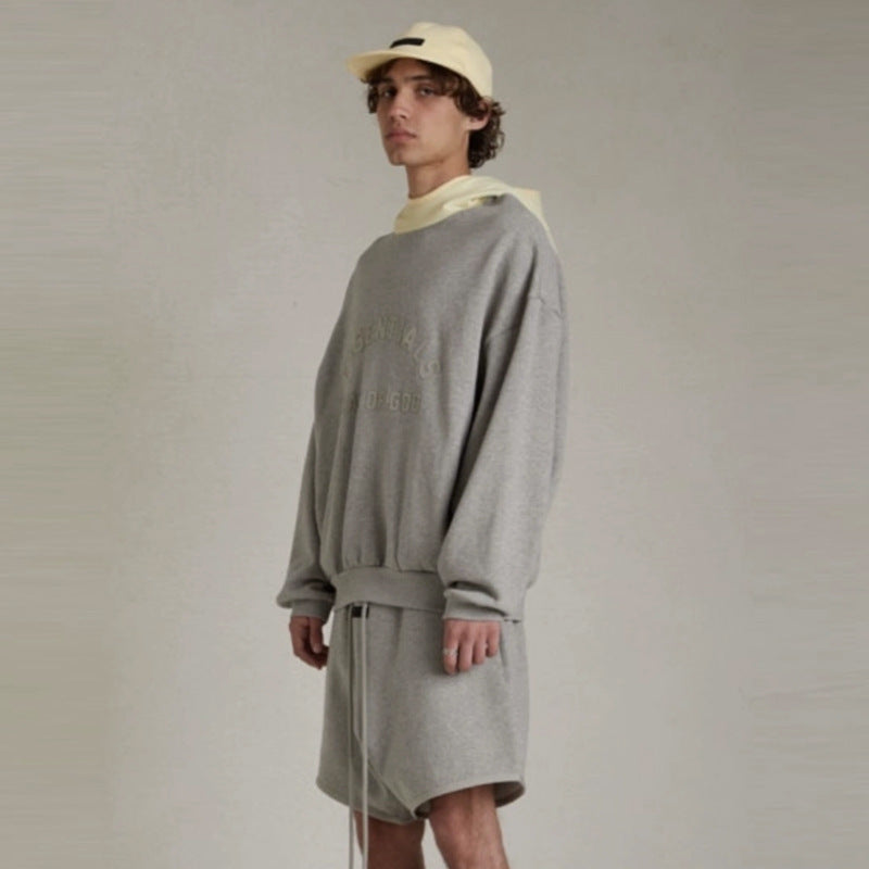 FOG Essentials Color Block Fleece Pullover Hoodie – 24SS American Streetwear