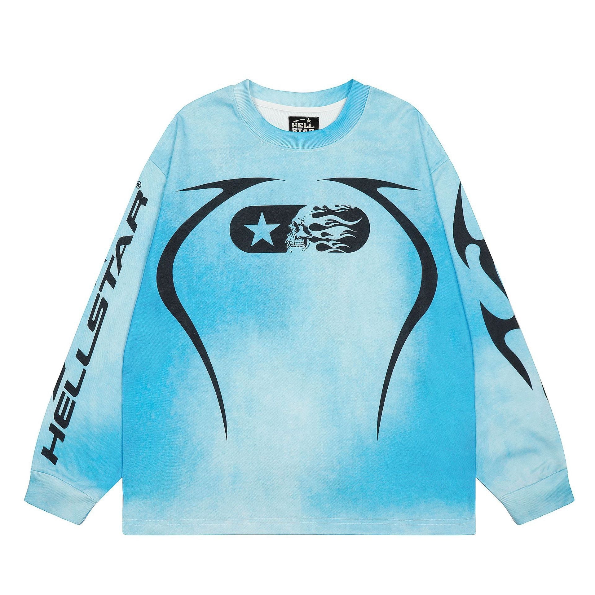 Hellstar Long Sleeve Graphic Sweatshirt – Fall/Winter Unisex American Streetwear