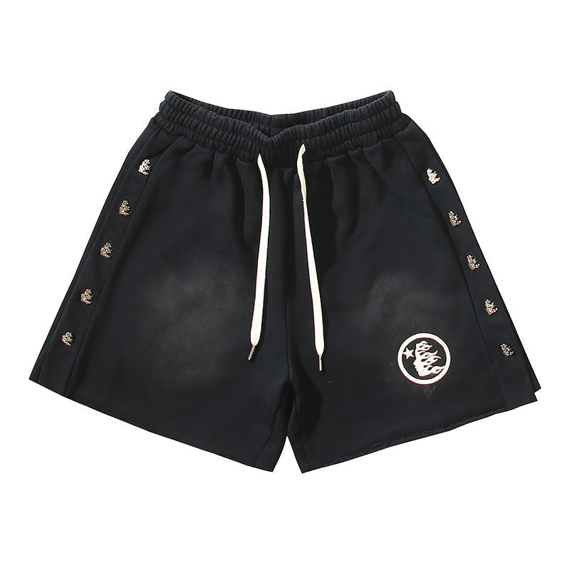 Hellstar Series Terry Fleece Drawstring Shorts – Unisex