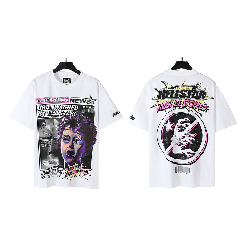 Hellstar Oversized Cotton Streetwear Tee – Unisex