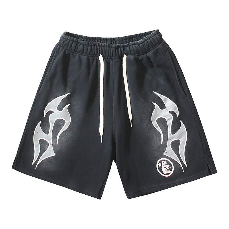 Hellstar Series Terry Fleece Drawstring Shorts – Unisex