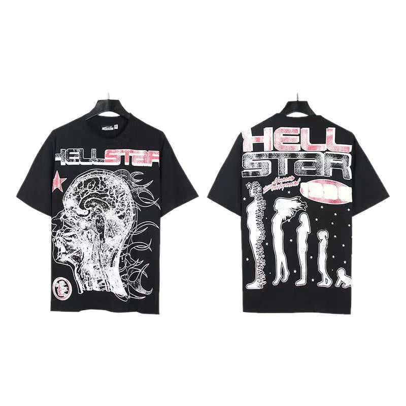 HELL Vintage Washed Graphic Tee – Oversized Unisex Short Sleeve T-Shirt