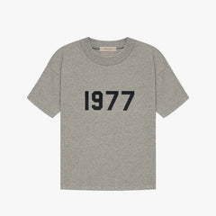 FOG Essentials 1977 Flocked Print Short Sleeve T-Shirt – 2022SS Unisex Streetwear