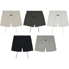 FOG Essentials Classic Rolled-Hem Shorts – 2024SS Unisex American Streetwear