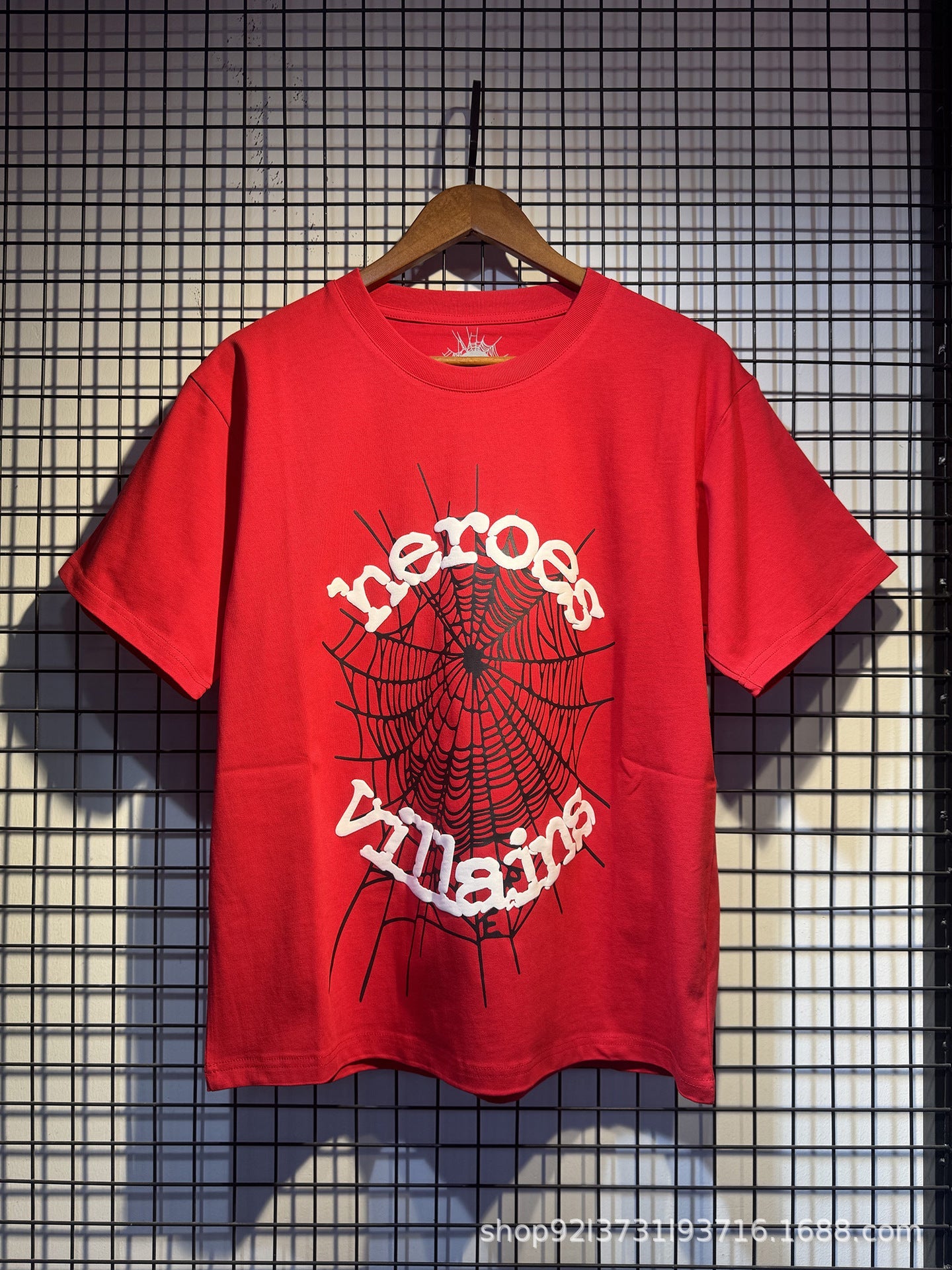 Sp5der Spider Web Bubble Letter Graphic Tee